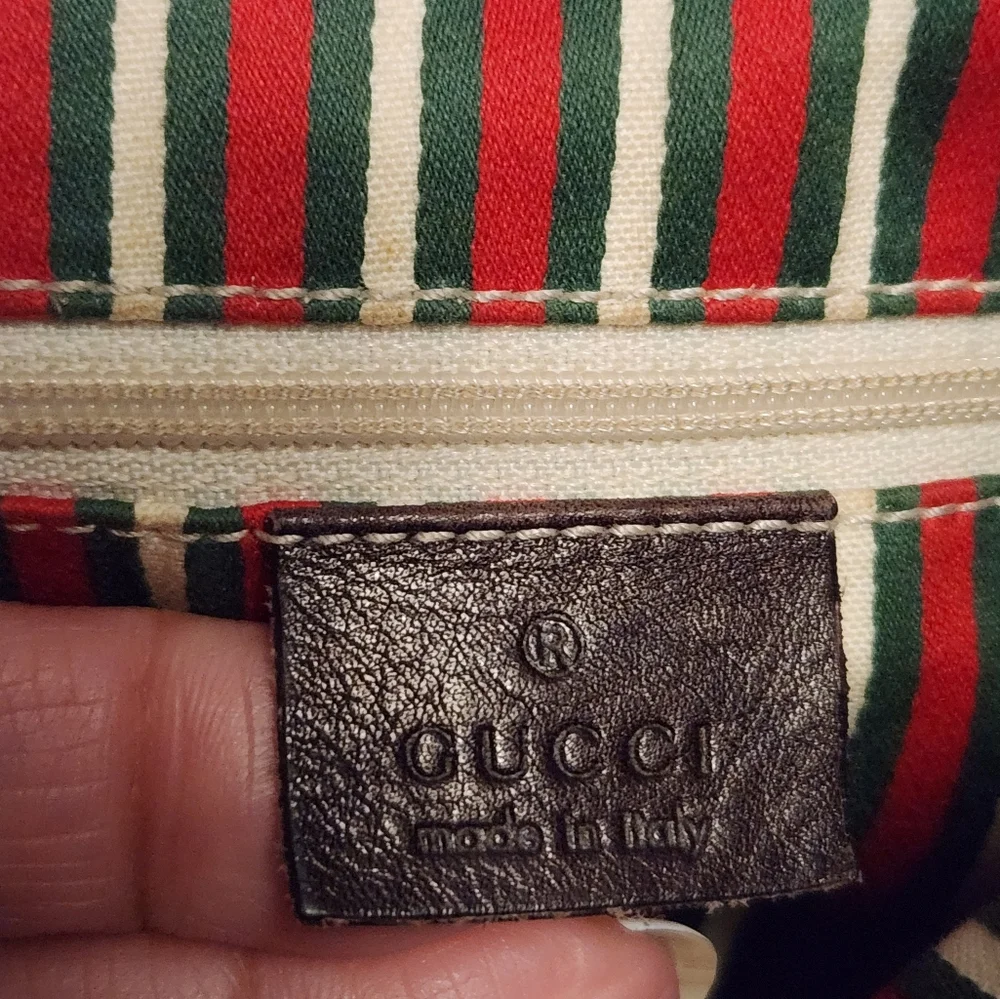 Gucci GG Canvas Med Britt Hobo & D Ring GG Canvas Compact Wallet - Picture 12 of 14